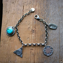 Load image into Gallery viewer, Sterling silver Charm Bracelet #1