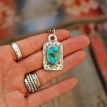Load image into Gallery viewer, Sonoran Mountain Turquoise Dog Tag Necklace