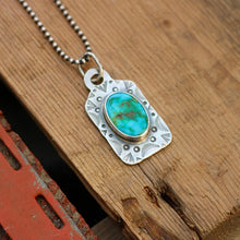 Load image into Gallery viewer, Sonoran Mountain Turquoise Dog Tag Necklace