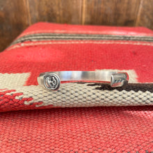 Load image into Gallery viewer, Sterling Silver Skull Crescent Cuff (6” - 6.5”)