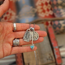 Load image into Gallery viewer, Nacozari turquoise Arrow + Thunderbird Reworked Necklace