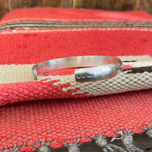 Load image into Gallery viewer, Sterling Silver Skull Crescent Cuff (6” - 6.5”)