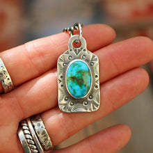 Load image into Gallery viewer, Sonoran Mountain Turquoise Dog Tag Necklace