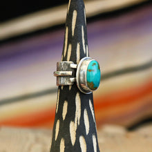 Load image into Gallery viewer, Kings Manassa Turquoise + Sterling Ring