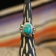 Load image into Gallery viewer, Kings Manassa Turquoise + Sterling Ring