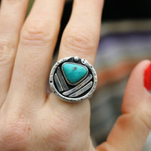 Load image into Gallery viewer, Baja Turquoise + Sterling Snake Ring