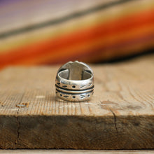 Load image into Gallery viewer, Baja Turquoise + Sterling Snake Ring