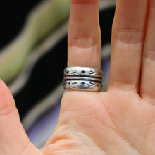 Load image into Gallery viewer, Baja Turquoise + Sterling Snake Ring