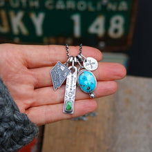 Load image into Gallery viewer, VINTAGE 70s Nevada State pendant Reworked Necklace
