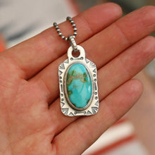 Load image into Gallery viewer, Sonoran Mountain Turquoise Dog Tag Necklace