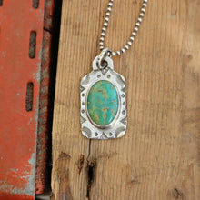 Load image into Gallery viewer, Turquoise Mountain Dog Tag Necklace