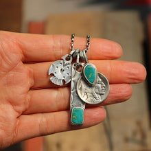 Load image into Gallery viewer, Royston turquoise  + 1920 Nickel Reworked Necklace