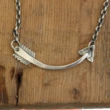 Load image into Gallery viewer, Sterling Silver Arrow Necklace