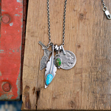 Load image into Gallery viewer, VINTAGE 70s Florida State pendant Reworked Necklace