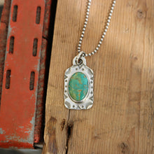 Load image into Gallery viewer, Turquoise Mountain Dog Tag Necklace