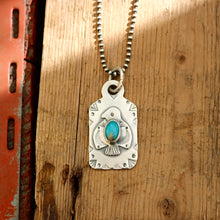 Load image into Gallery viewer, Thunderbird + Nacozari Turquoise Dog Tag Necklace