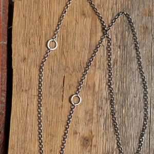 Sonoran Mountain turquoise Pendant + Sterling Silver Thunderbird Reworked Necklace
