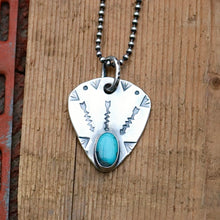 Load image into Gallery viewer, Nacozari Turquoise Plectrum Necklace