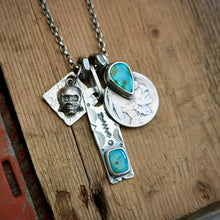 Load image into Gallery viewer, Sonoran Mountain turquoise  + 1920 Nickel Reworked Necklace