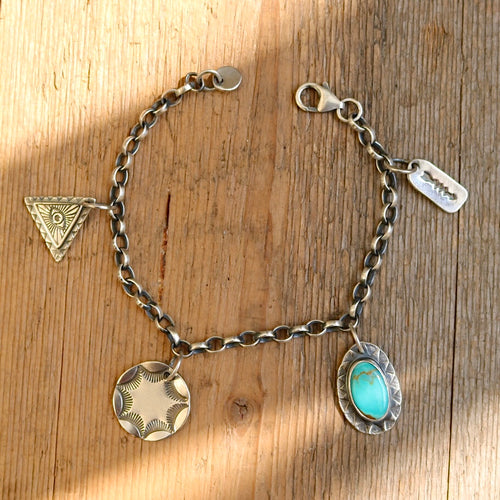 Sterling silver Charm Bracelet #6