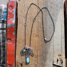 Load image into Gallery viewer, VINTAGE 70s California State pendant + Bar Pendant Reworked Necklace