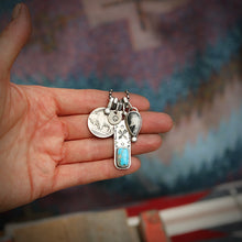 Load image into Gallery viewer, Sierra Bella turquoise Bar Pendant + White Buffalo Pendant Reworked Necklace