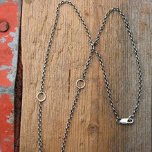 Load image into Gallery viewer, Nacozari turquoise Thunderbird Pendant + Sterling Bar Pendant Reworked Necklace