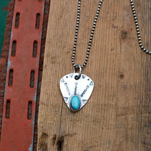 Load image into Gallery viewer, Nacozari Turquoise Plectrum Necklace