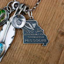 Load image into Gallery viewer, VINTAGE 70s Missouri State pendant Reworked Necklace