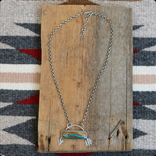 Load image into Gallery viewer, Royston Turquoise Arrow Pendant Necklace