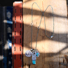 Load image into Gallery viewer, Sierra Bella turquoise Bar Pendant + Sierra Bella Turquoise Thunderbird Reworked Necklace