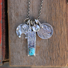 Load image into Gallery viewer, Sierra Bella turquoise Bar Pendant + Naja Reworked Necklace