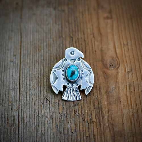 Sterling Silver Thunderbird Pin