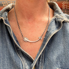 Load image into Gallery viewer, Sterling Silver Arrow Necklace