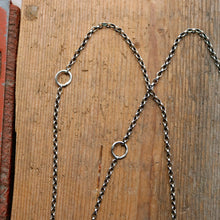 Load image into Gallery viewer, Blue Bird turquoise Pendant + Nickel Reworked Necklace