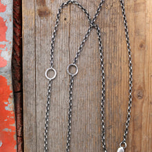 Load image into Gallery viewer, Sonoran Mountain turquoise Bar Pendant + White Buffalo Pendant Reworked Necklace