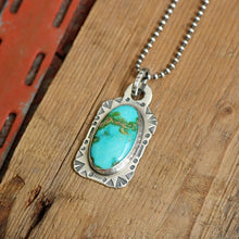 Load image into Gallery viewer, Sonoran Mountain Turquoise Dog Tag Necklace