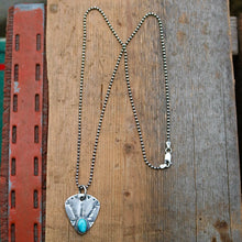 Load image into Gallery viewer, Nacozari Turquoise Plectrum Necklace