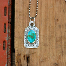 Load image into Gallery viewer, Sonoran Mountain Turquoise Dog Tag Necklace