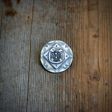 Load image into Gallery viewer, Round Sterling Silver Thunderbird Pin