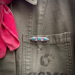 Sterling Silver + Pilot Mountain bar Pin