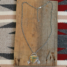 Load image into Gallery viewer, Royston Turquoise Arrow Pendant Necklace