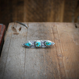 Sterling Silver + Pilot Mountain bar Pin