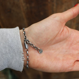 Sterling silver Arrow + Pilot Mountain Bracelet