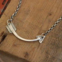 Load image into Gallery viewer, Sterling Silver Arrow Necklace