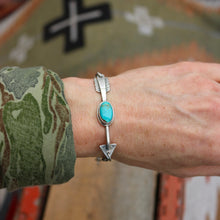 Load image into Gallery viewer, Sterling silver Arrow + Pilot Mountain Bracelet #1