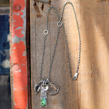Load image into Gallery viewer, Sonoran Mountain turquoise Bar Pendant + White Buffalo Pendant Reworked Necklace