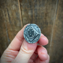 Load image into Gallery viewer, Round Sterling Silver Thunderbird Pin