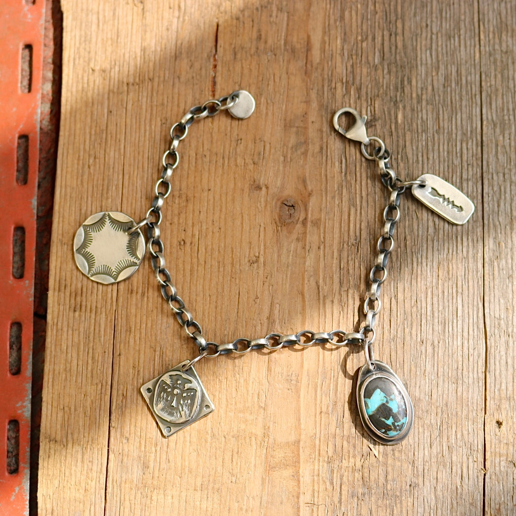 Sterling silver Charm Bracelet #8