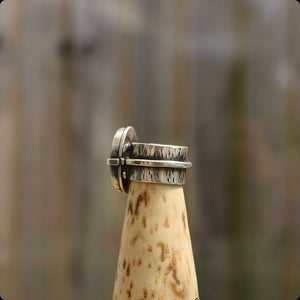 Sonoran Rose Turquoise + Sterling Ring >> UK M